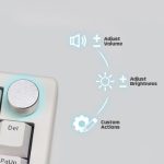 FANTECH Atom X66 MK614 Retro crna mehanička gaming tastatura sa Ice Apricot prekidačima
