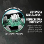 FANTECH Atom HE68 MK811 crna magnetna gaming tastatura sa Emerald prekidačima