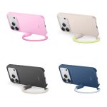 KickStand silikonska maskica za iPhone sa stalkom u roze boji